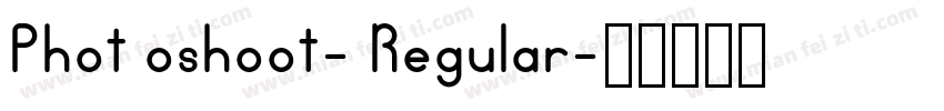 Phot oshoot- Regular字体转换